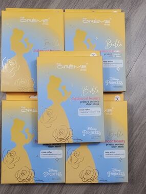 Disney Belle Printed Essence Sheet Mask - Blue & Yellow